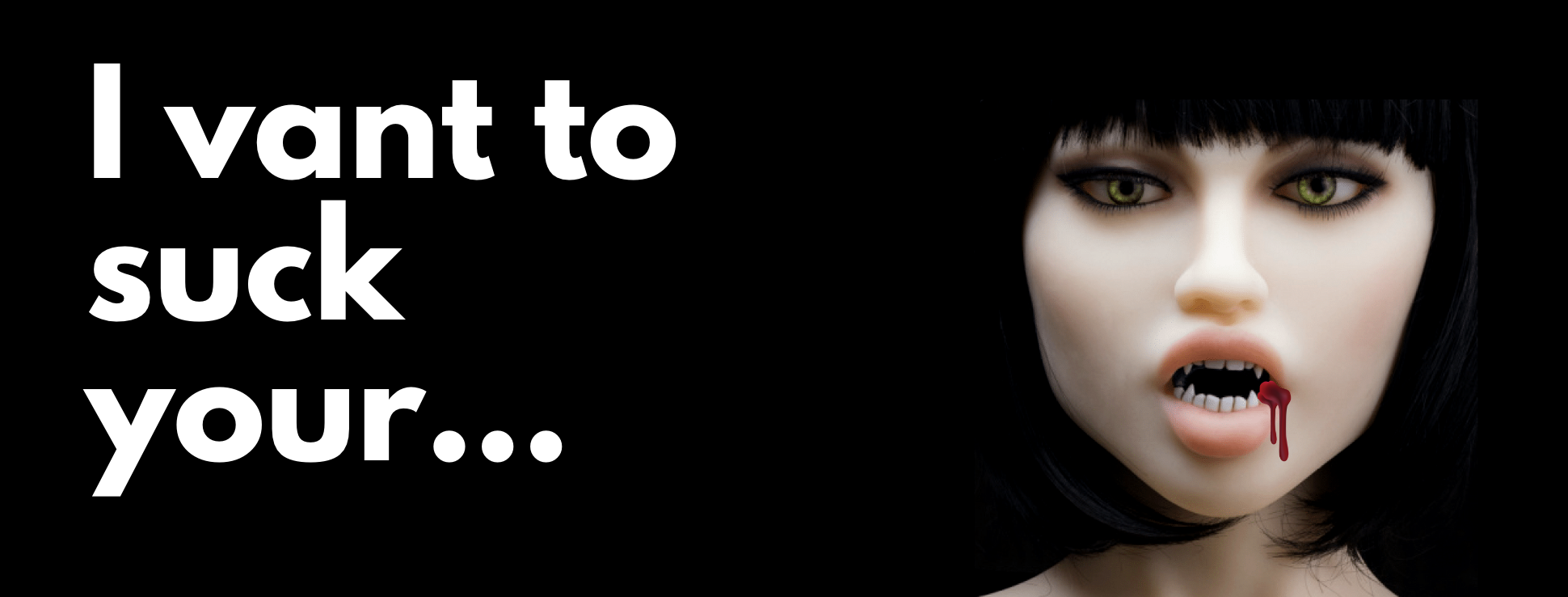 Vampire Sex Dolls - New Vampire Teeth and Tongue Sets