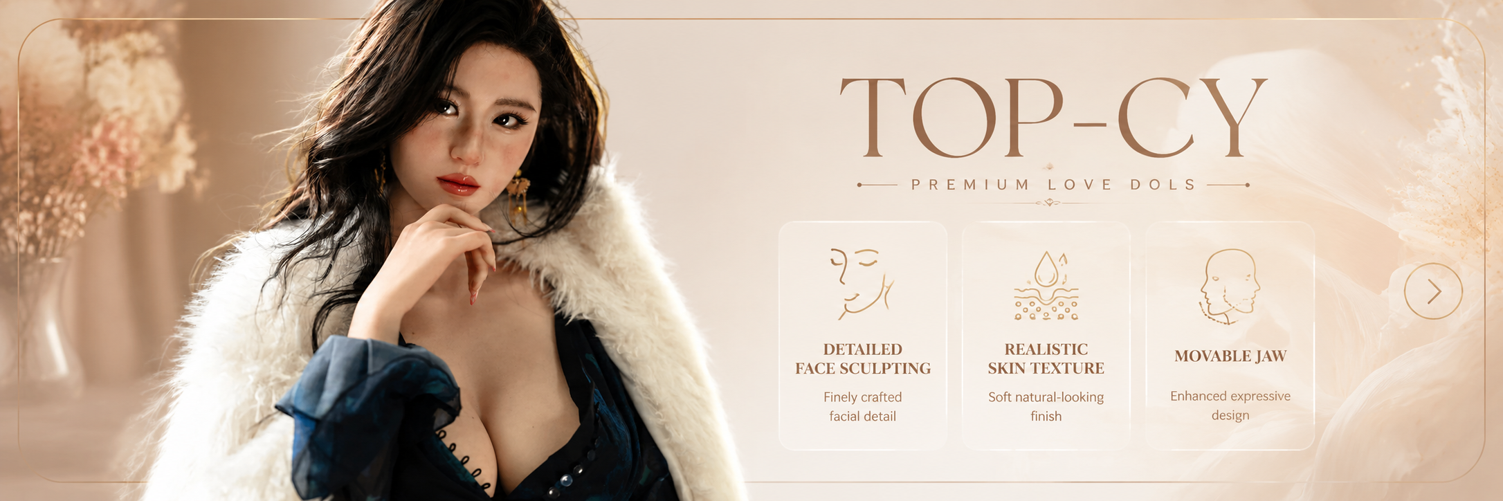 Top-CY Sex Dolls | Realistic Hybrid Silicone Head & TPE Body Love Dolls
