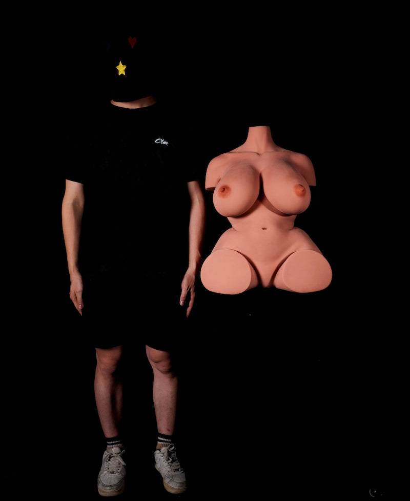 Climax STPE Female Torso Sex Toy 160# Black  Silicone Lovers