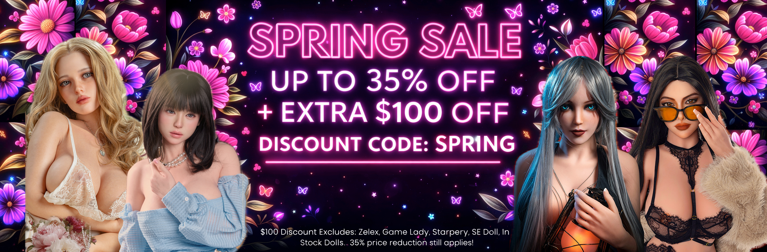Spring sale: up to 35% off plus extra $100 off with code SPRING